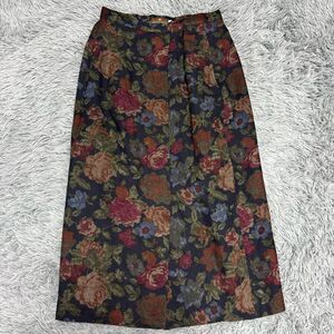 Vintage Floral Midi Skirt